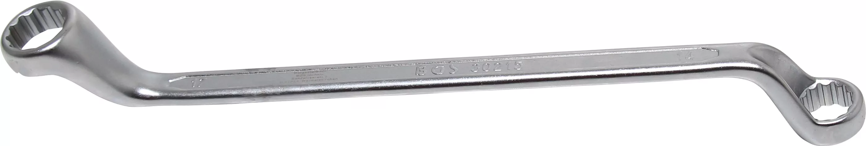 Doppel-Ringschlüssel | tief gekröpft | SW 14 x 17 mm