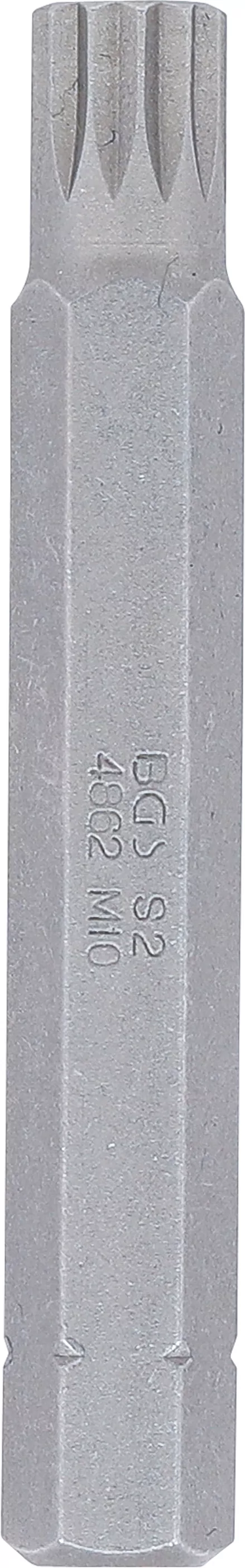 Bit | Länge 75 mm | Antrieb Außensechskant 10 mm (3/8") | Innenvielzahn (für XZN) M10