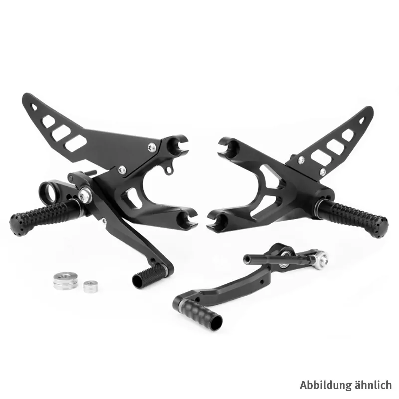 GILLES FXR Fußrastenanlage für Yamaha YZF-R6 RJ27 schwarz
