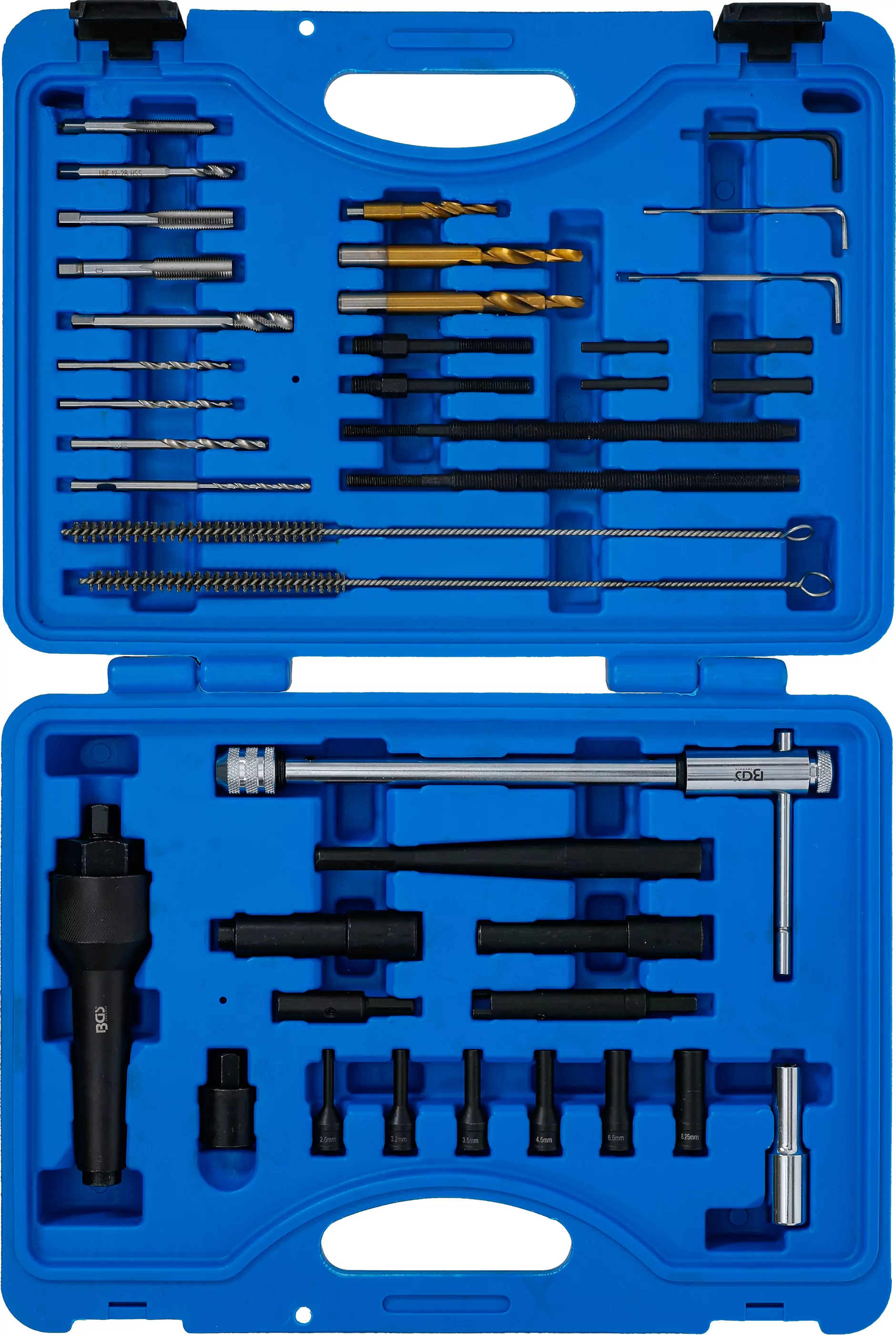 Glühkerzen-Werkzeug und Gewinde-Reparatur-Satz | M8, M10 | 41-tlg.