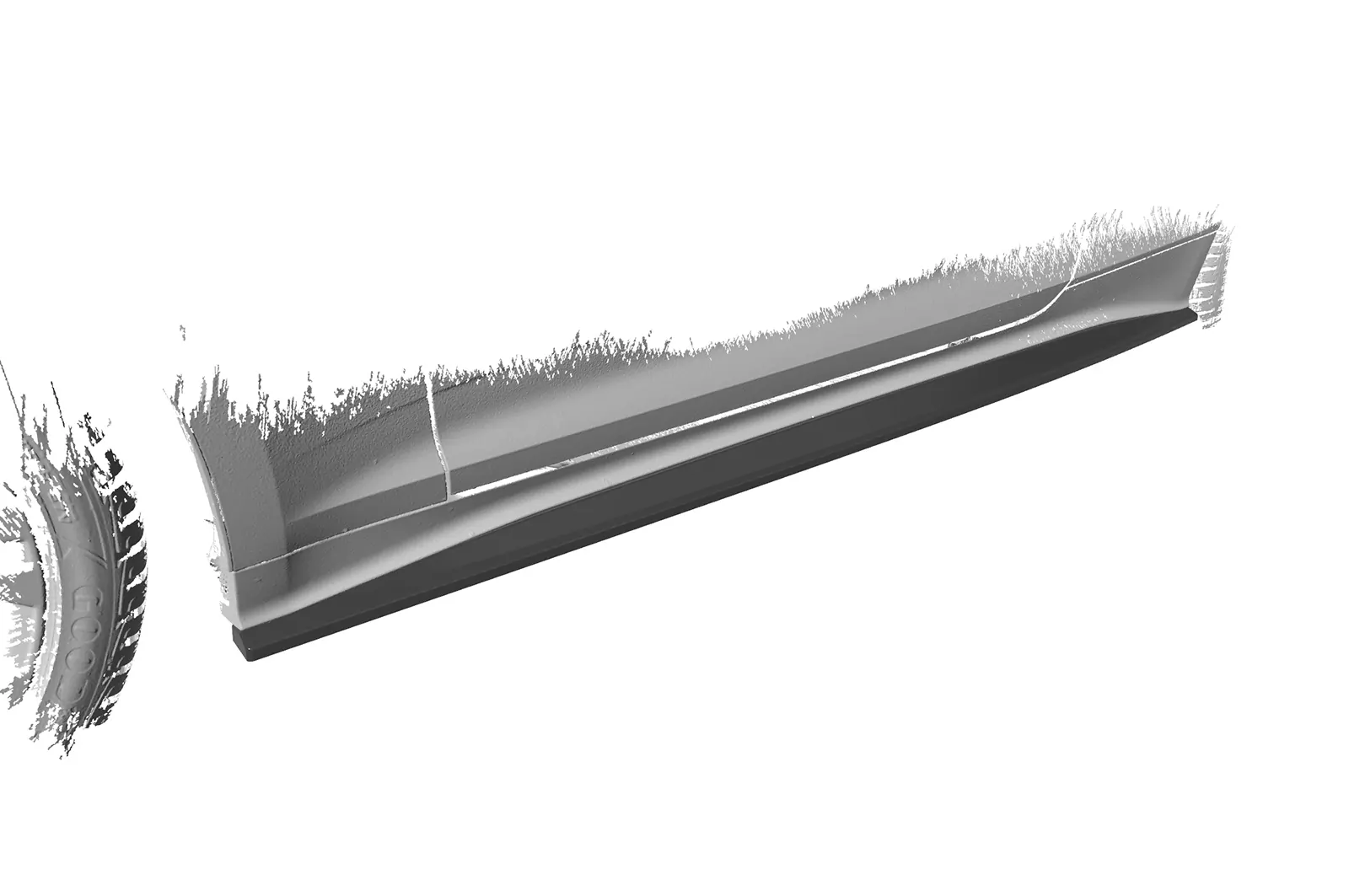 Seitenschweller für Audi A5 (F5) Coupe / Cabrio SS548 Schwarz Strukturiert