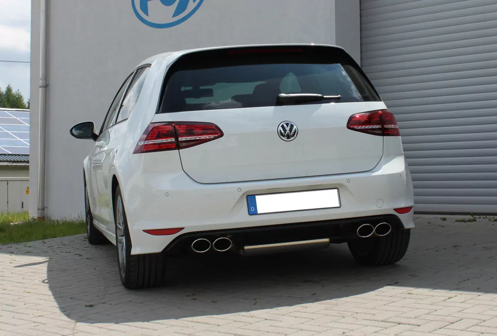 VW Golf VII 4-Motion R-Optik  Endschalldämpfer quer Ausgang rechts/links - 2x115x85 Typ 32 rechts/links