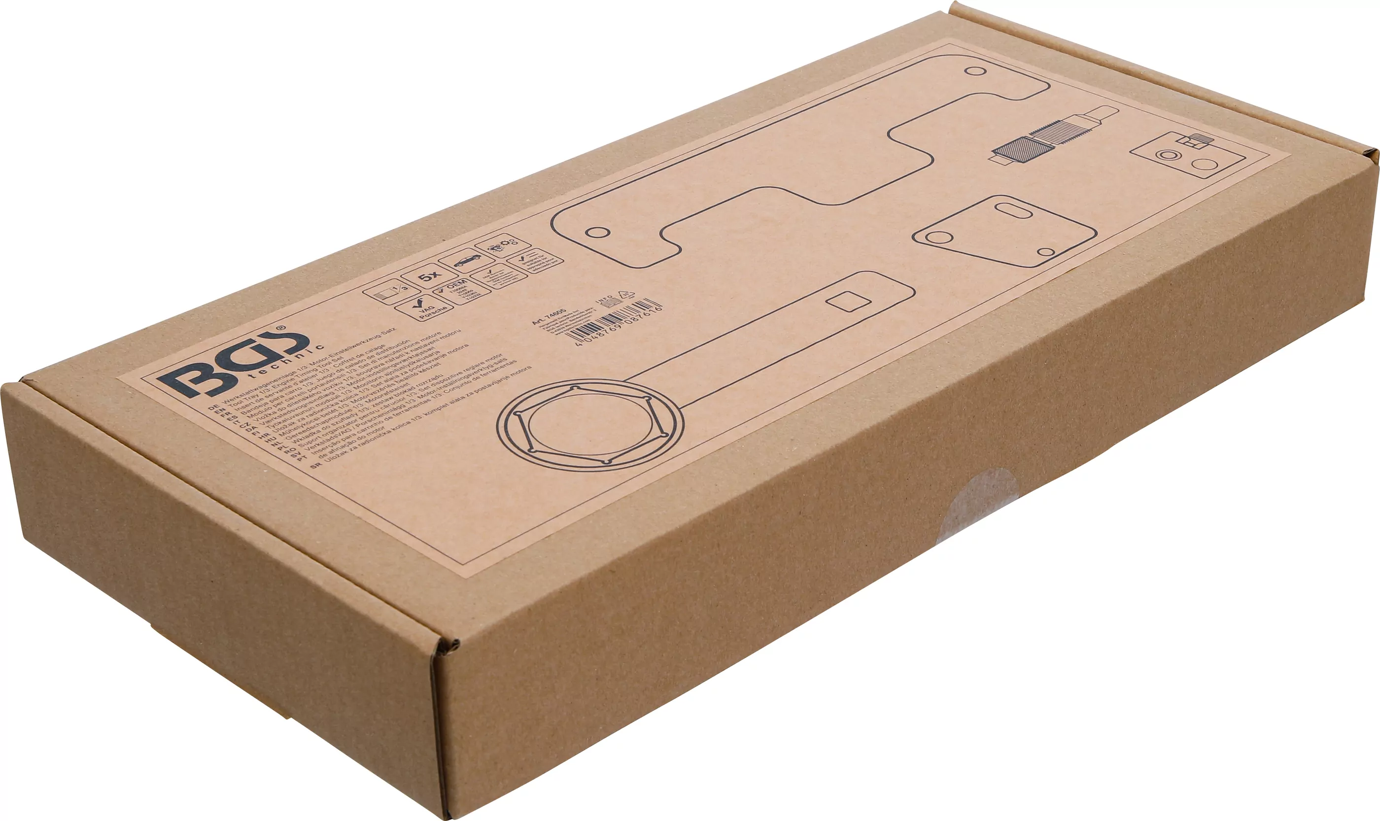 Werkstattwageneinlage 1/3: Motor-Einstellwerkzeug-Satz | für VAG / Porsche 6- und 8-Zylinder