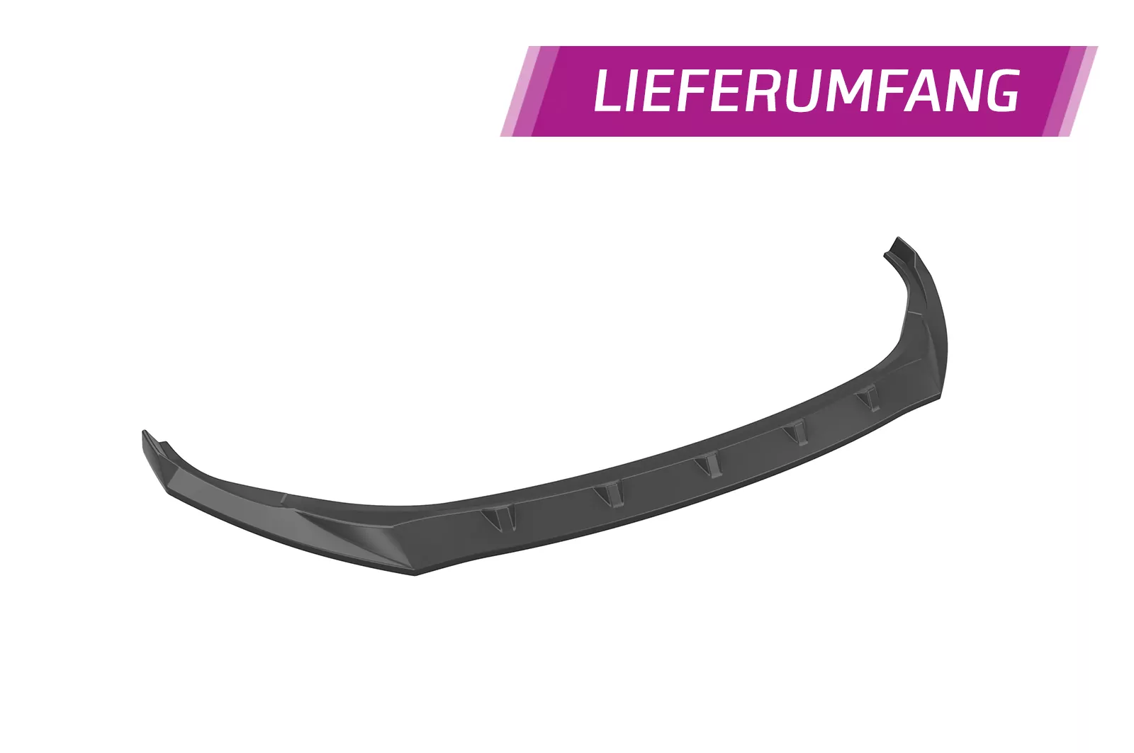 Cup-Spoilerlippe mit ABE für Toyota C-HR CSL634 Schwarz Strukturiert