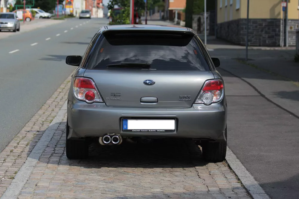 Subaru Impreza Typ WRX/ STI  Endschalldämpfer Ø70mm - 2x80 Typ 13