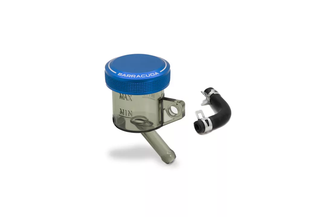 Barracuda Universal Ausgleichsbehälter mit blauem Aluminiumdeckel Durchmesser 30mm