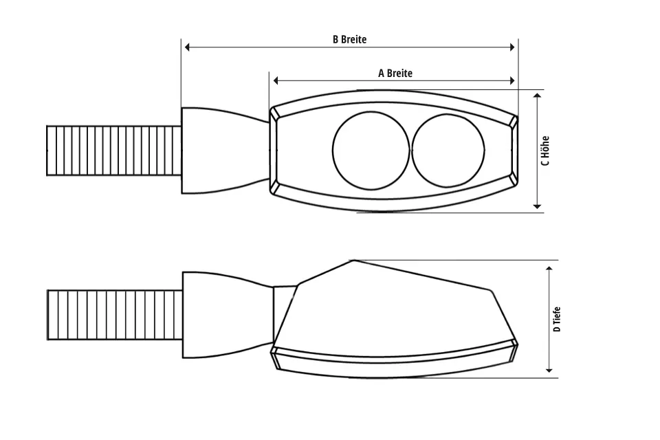 SHIN YO LED Blinker MORELLA UNO E-geprüft