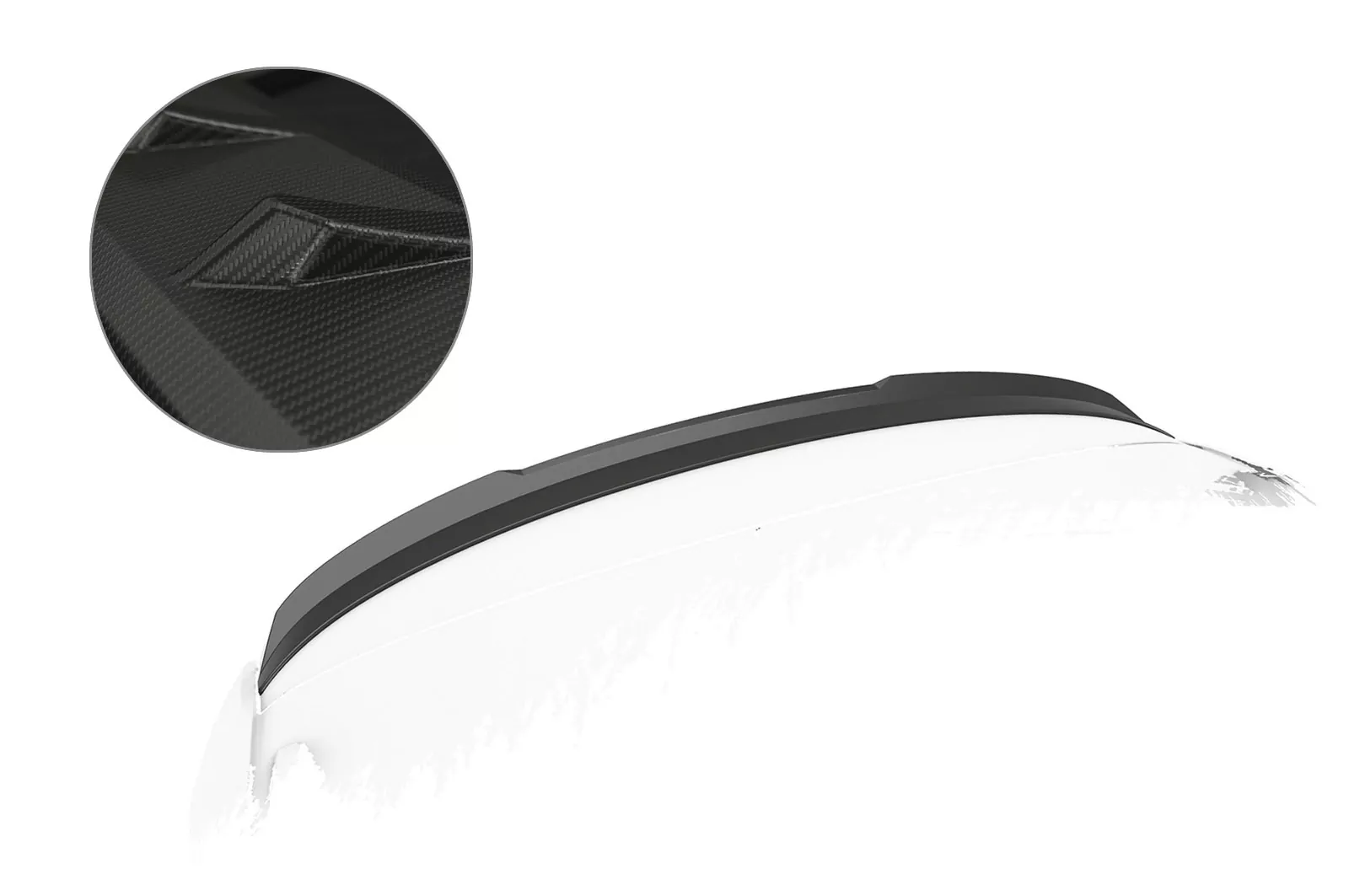 Heckflügel mit ABE für Skoda Superb III (Typ 3V) Combi HF748-M Carbon Look (matt)