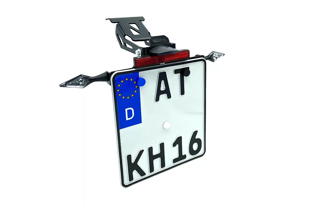 alpha Technik Kennzeichenhalter für Honda CRF300L / CRF300LA Rally Typ ND16 Modelljahr 2021-