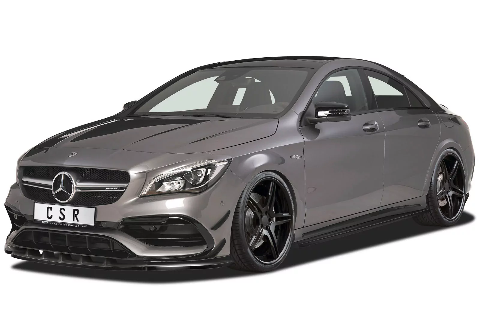 Seitenschweller für Mercedes Benz CLA C117 X117 Lackierfreundlich (schwarz matt)