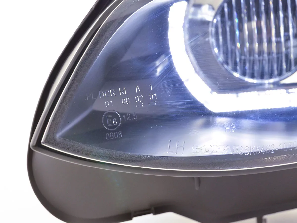 Scheinwerfer Set Xenon Daylight LED Tagfahrlicht BMW 3er E92/E93 Bj. 06-10 schwarz