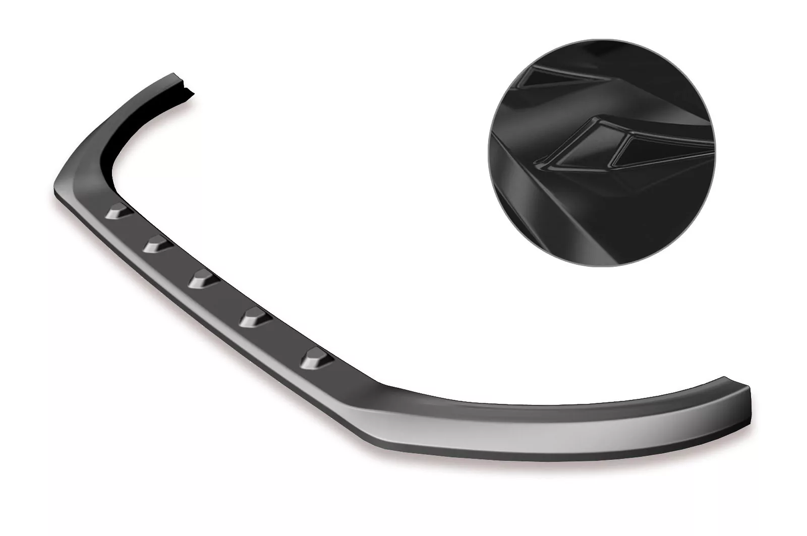 Cup-Spoilerlippe mit ABE für Ford Fiesta MK8 ST/ST-Line Glossy (schwarz hochglanz)