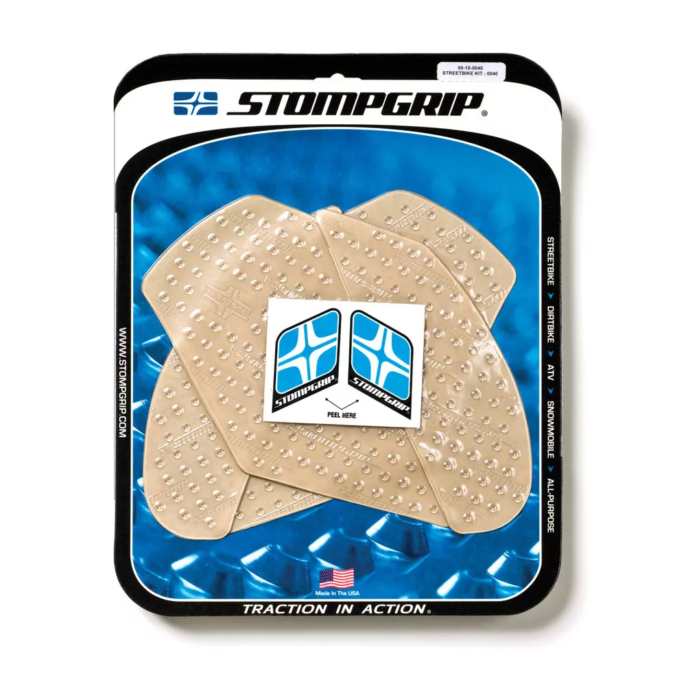 Stompgrip Traction Pad Volcano für Kawasaki Ninja ZX-10R / RR 11-22 Klar