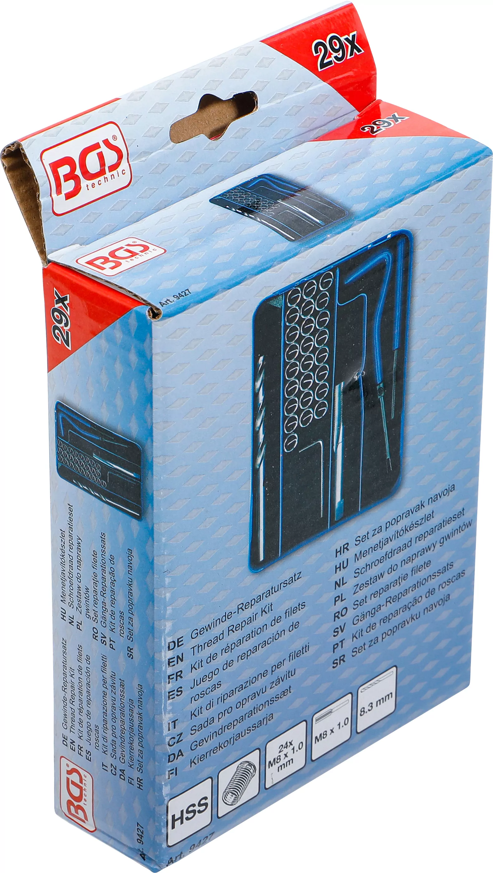 Gewinde-Reparatursatz | M8 x 1,0 mm | 29-tlg.