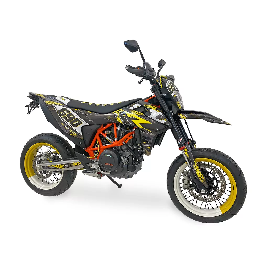 alpha Technik Kennzeichenhalter für KTM 690SMC R; Typ KTM690LC4; Modelljahr 2019-