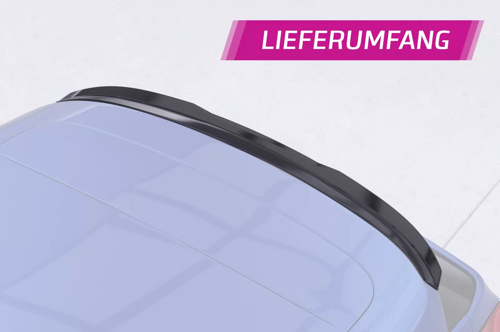 Heckflügel mit ABE für Ford Focus MK3 ST HF801 Strukturiert (schwarz matt)