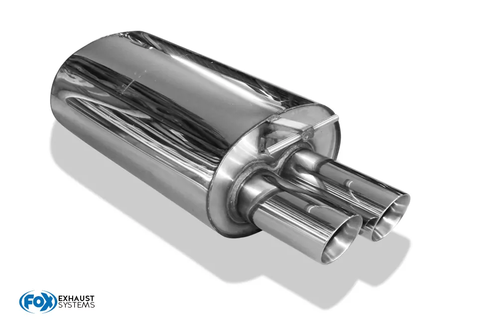 BMW X3 - X53  Endschalldämpfer auf original Vorschalldämpfer - 2x80 Typ 25