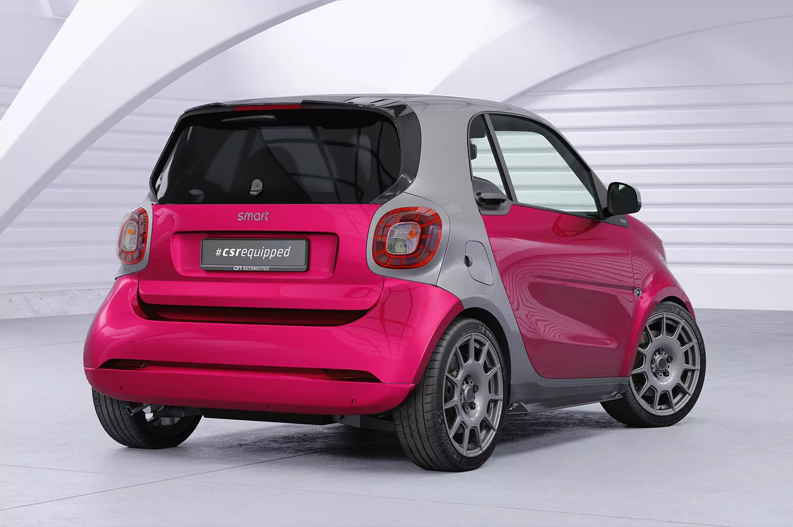 Seitenschweller für Smart Fortwo 453 SS543 Schwarz Strukturiert