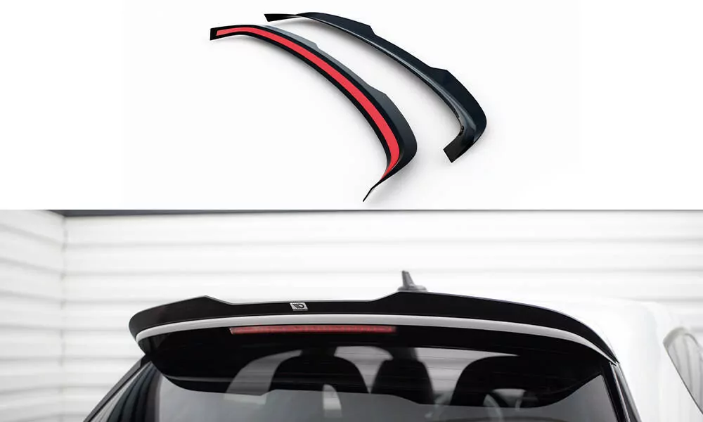 Spoiler CAP Für Volkswagen Scirocco Mk3 Facelift Schwarz Hochglanz