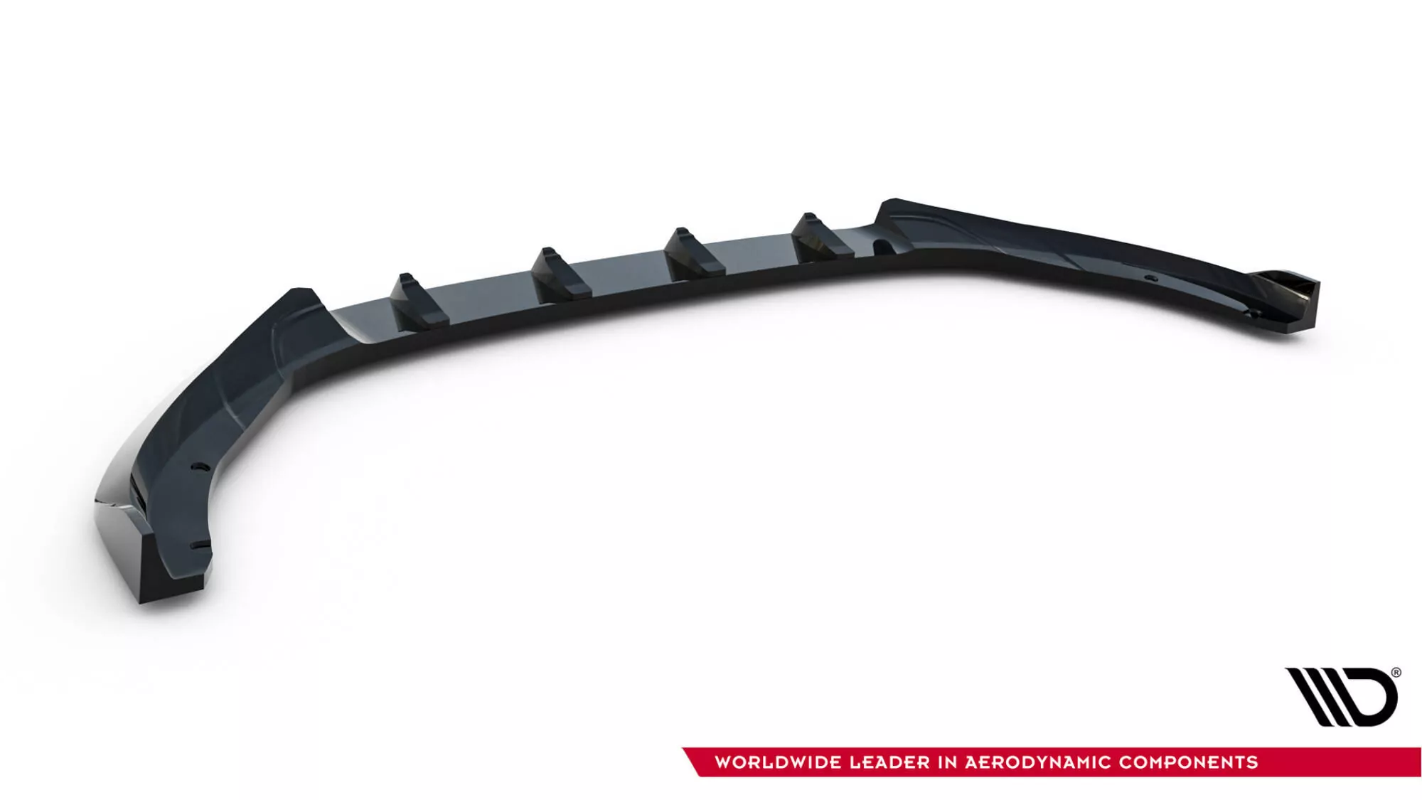 Front Ansatz V.2 Für Skoda Octavia RS Liftback / Combi Mk4 Facelift Schwarz Hochglanz