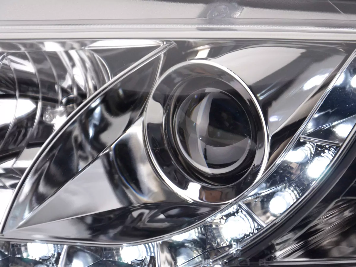 Scheinwerfer Set Daylight LED Tagfahrlicht Audi A3 Typ 8P Bj. 03-08 chrom