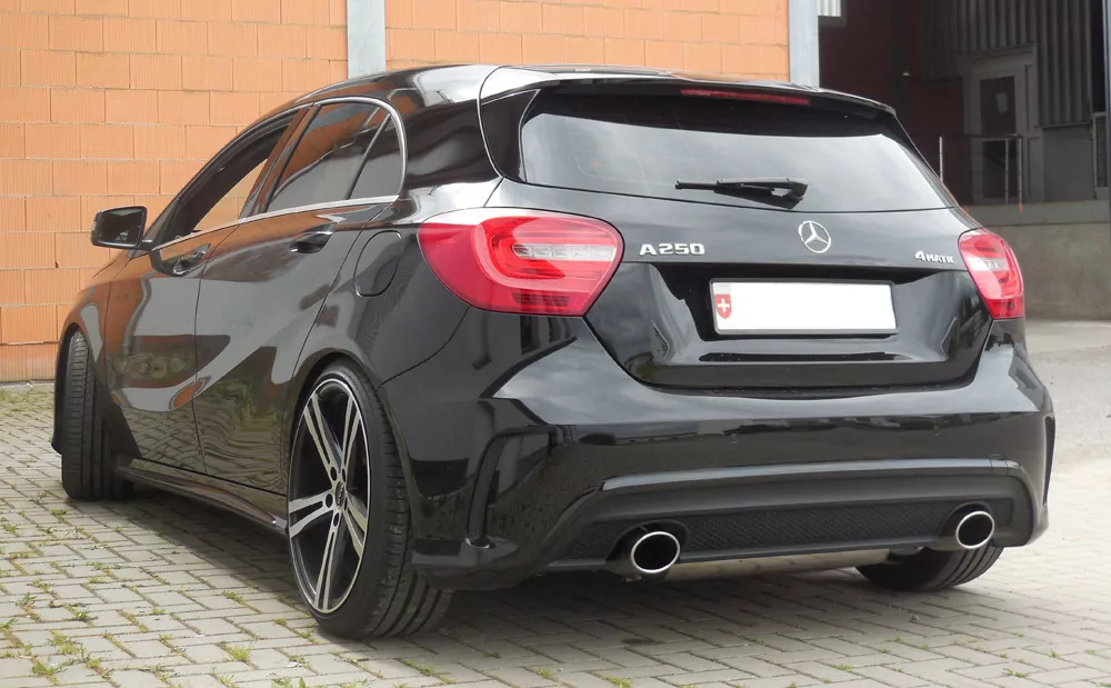 Mercedes A-Klasse 176 - 4-matic  Endschalldämpfer quer Ausgang rechts/links - 115x85 Typ 32 rechts/links