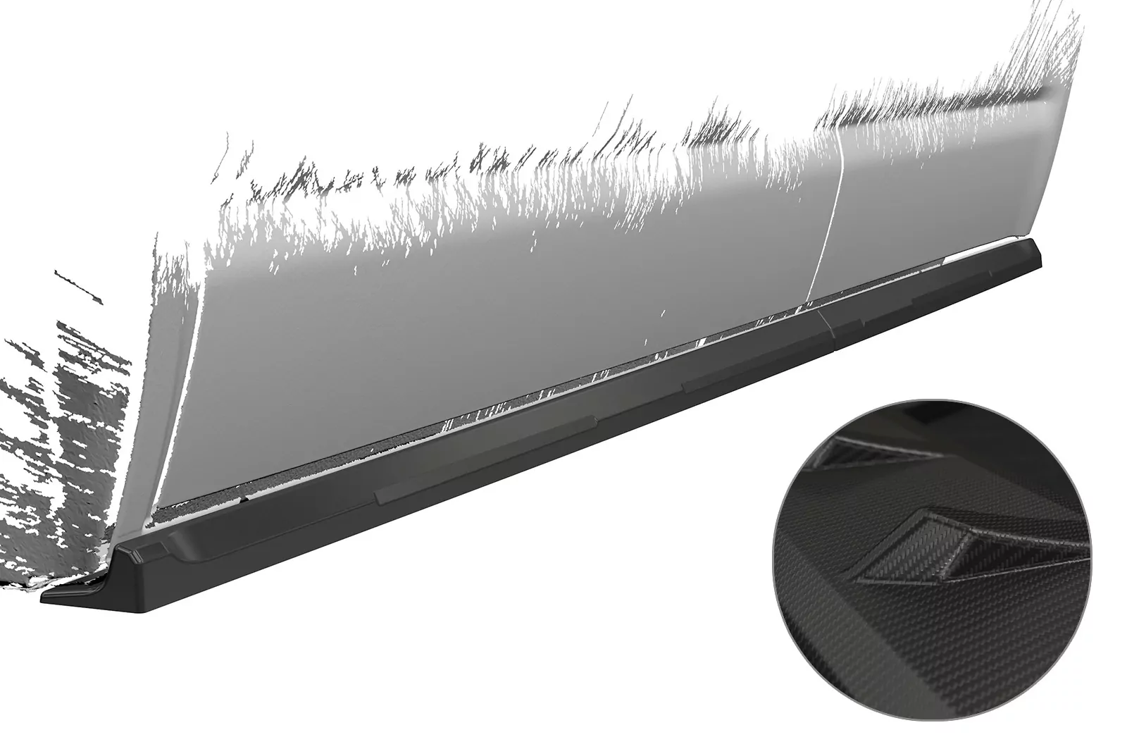 Seitenschweller für VW T5 SS476-M Carbon Look (matt)
