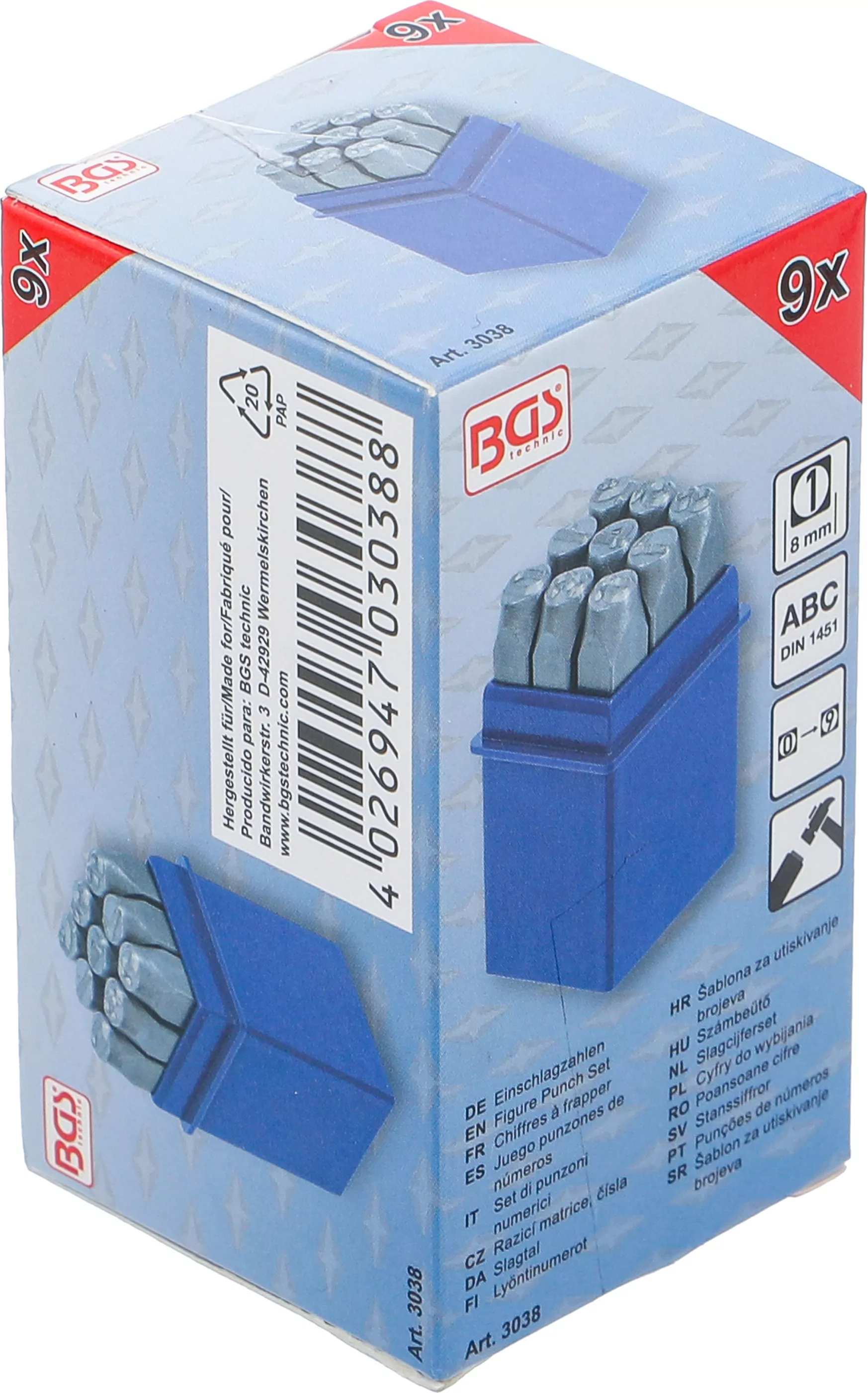 Einschlagzahlen | 8 mm