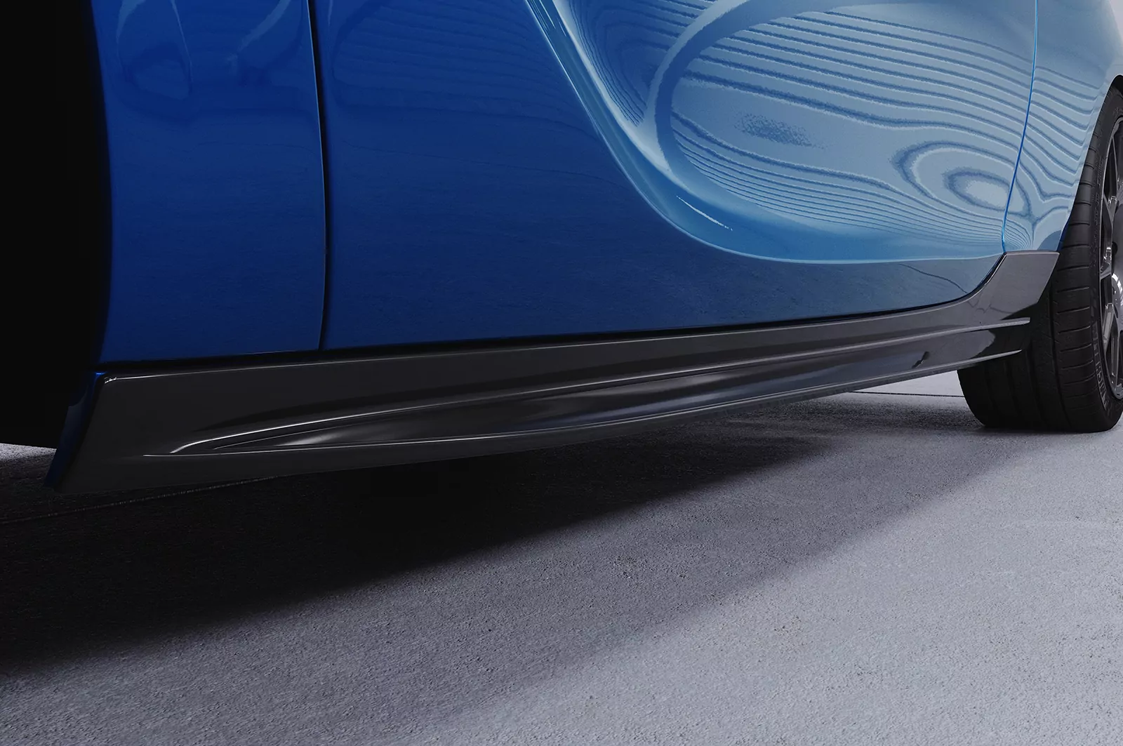 Seitenschweller für Opel Adam SS531 Schwarz Strukturiert