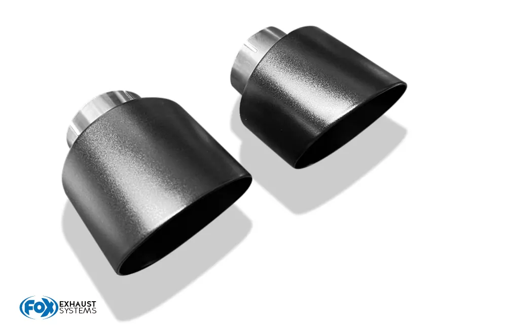 Hyundai i30N Performance + Fastback Endrohre passend auf den originalen Endschalldämpfer - 1x114 Typ 25 rechts/links schwarz glänzend