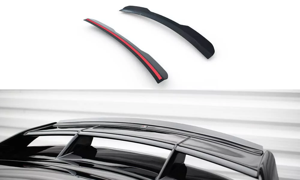 Spoiler CAP Passend Für Passend Für FORD FOCUS MK2 RS Schwarz Hochglanz Schwarz Hochglanz