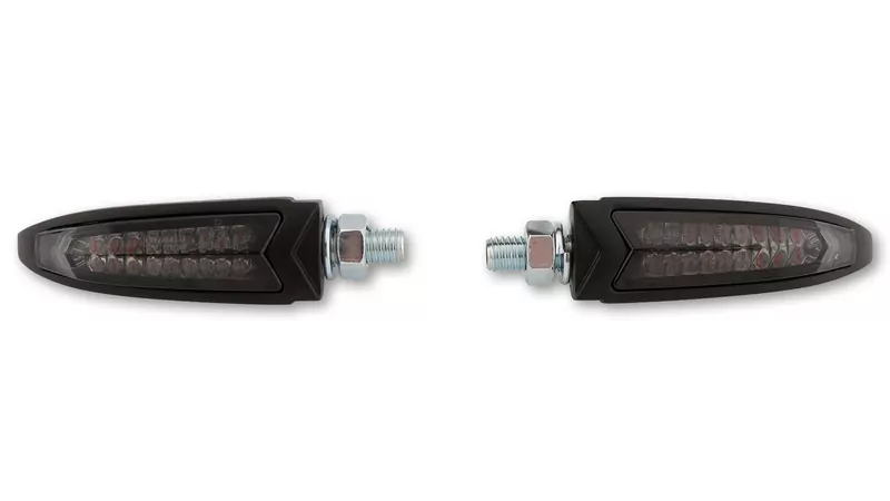 HIGHSIDER pro Arc LED Taillight/Indicator Black/Smoke E-Approved (Pair)