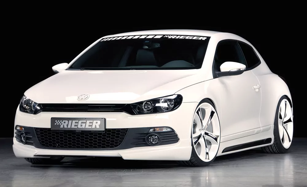 Rieger Spoilerlippe für VW Scirocco 3 (13) - 2-tür. 08.08-04.14 (bis Facelift) carbon optik