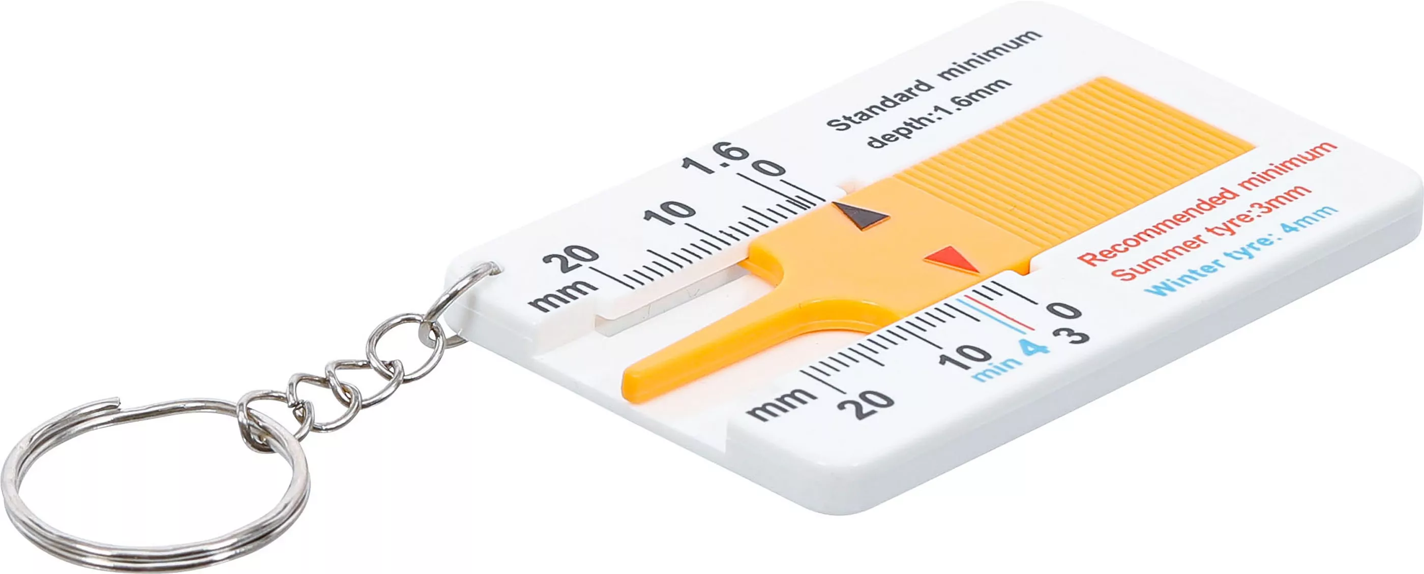 Profiltiefenmesser | mit Schlüsselanhänger | 0 - 20 mm