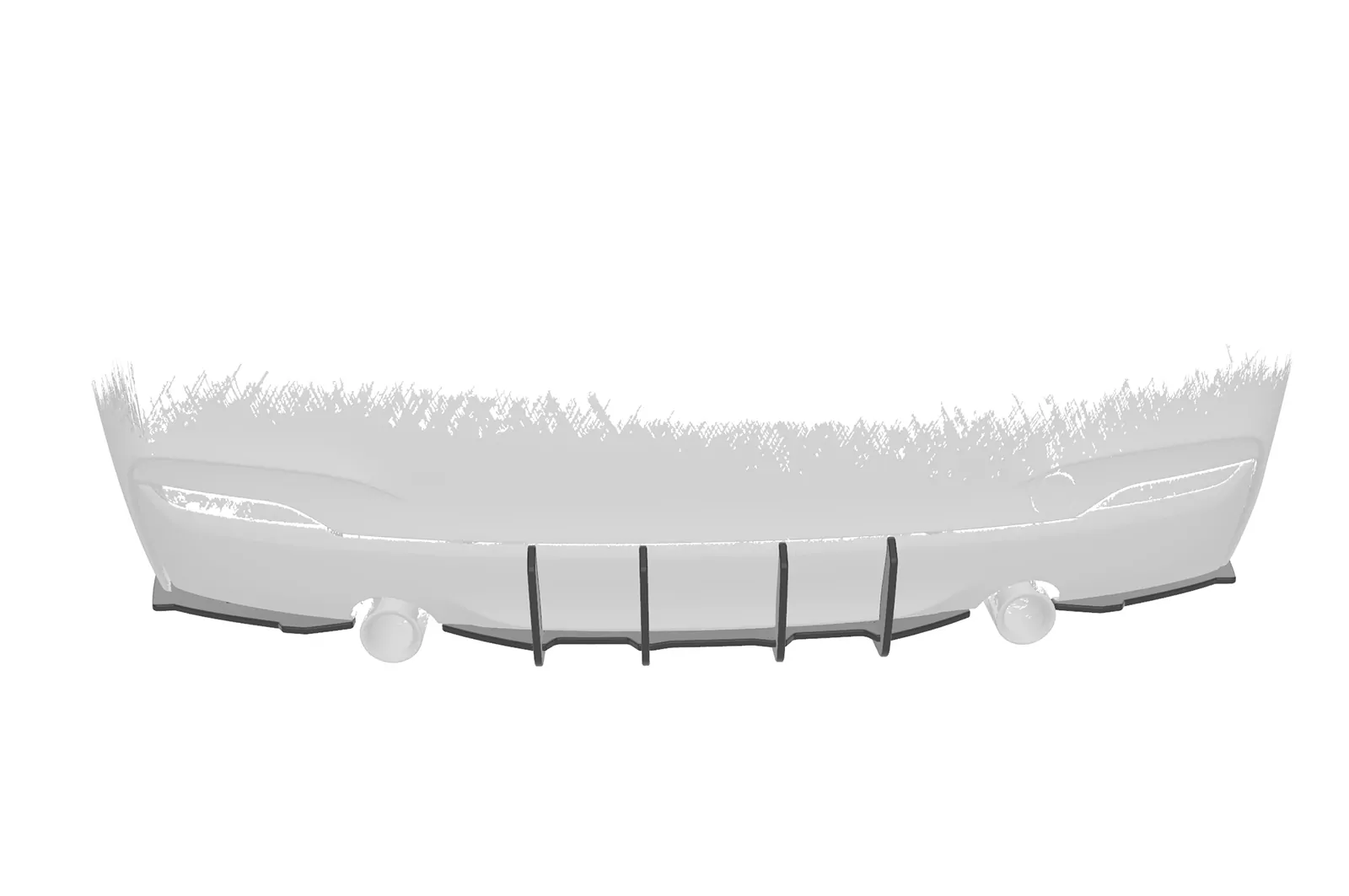 Racing Diffusor / Heckansatz für BMW 2er F22/F23 M-Paket HA371