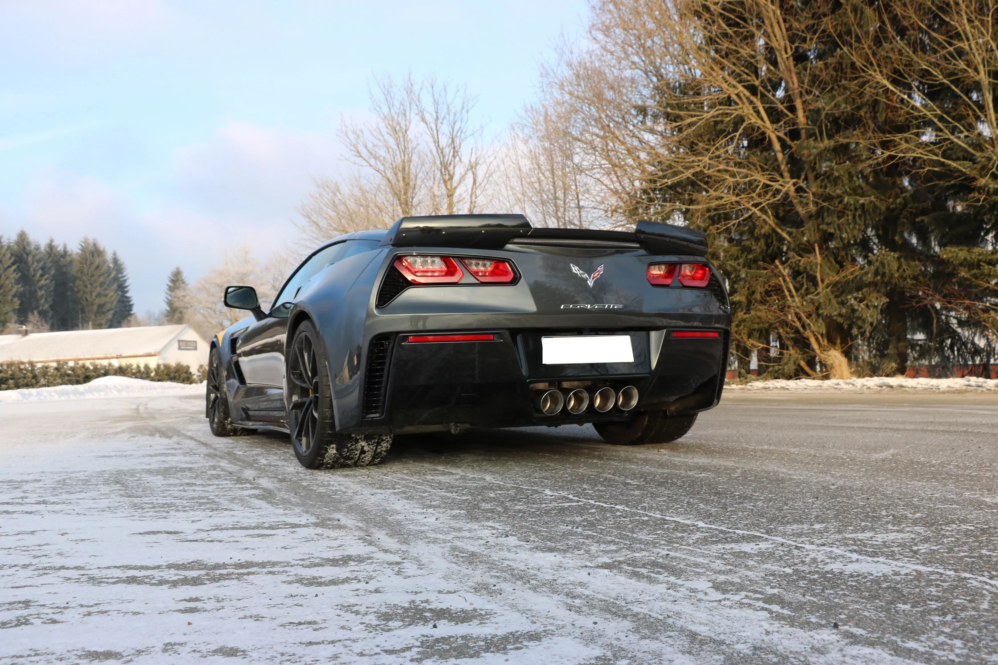 Corvette C7/ Z06  Endschalldämpfer Ausgang mittig - 4x100 Typ 25 mittig