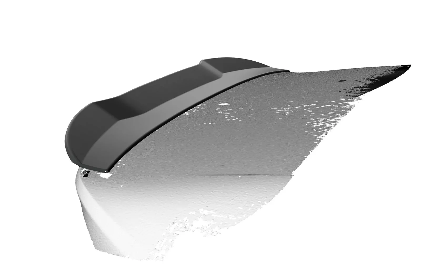 Heckflügel mit ABE für Volvo V40 HF857 Schwarz Strukturiert