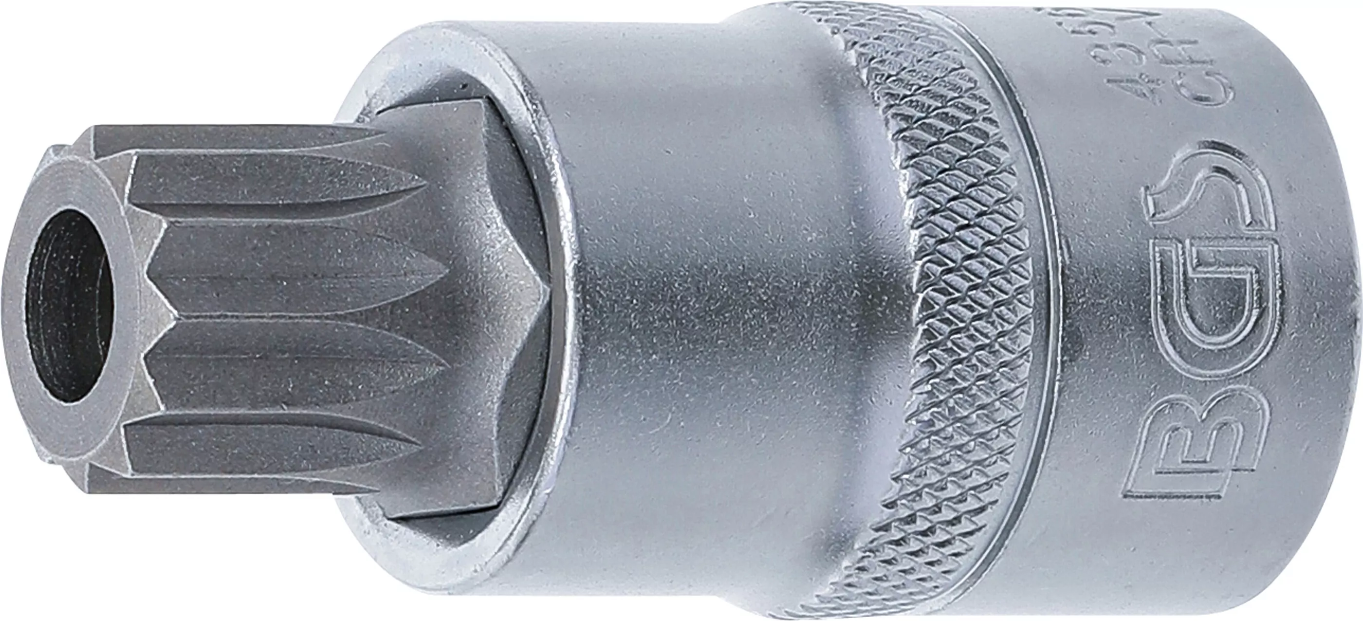 Bit-Einsatz | Antrieb Innenvierkant 12,5 mm (1/2") | Innenvielzahn (für XZN) mit Bohrung M16