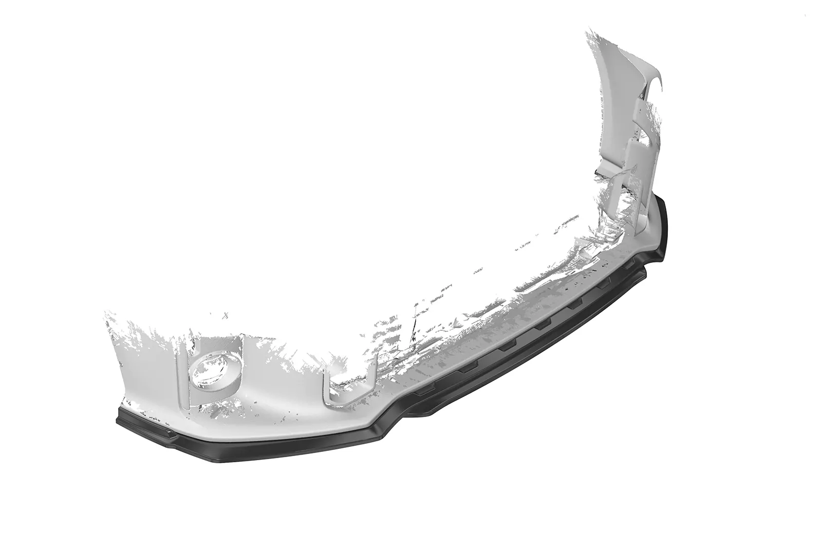 Cup-Spoilerlippe mit ABE für Toyota GR Yaris (XP21) CSL713 Schwarz Strukturiert