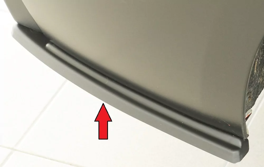 Rieger Heckschürzenansatz seitlich rechts matt schwarz für BMW 2er F23  (1C) Cabrio 07.17- (ab Facelift) LCI