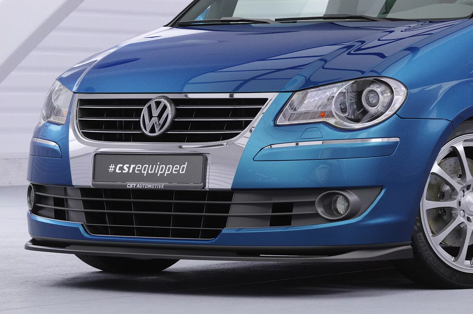 Cup-Spoilerlippe mit ABE für VW Touran I (Typ 1T) CSL396 Strukturiert (schwarz matt)