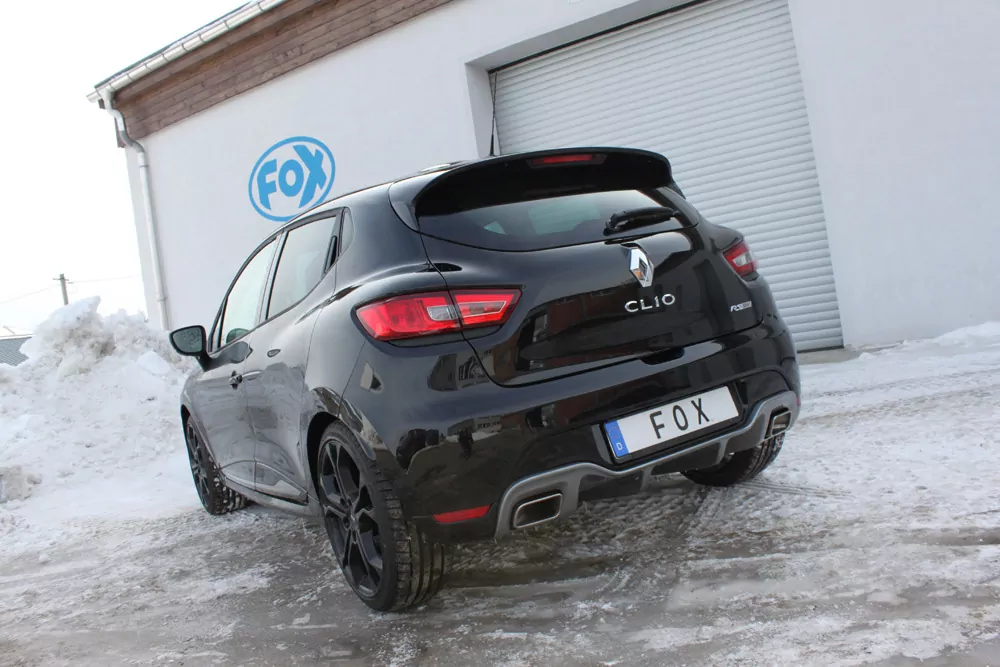 Renault Clio IV RS  Endschalldämpfer quer Ausgang rechts/links - 1x50 rechts/links für Serienschürze (Endrohre nicht sichtbar)