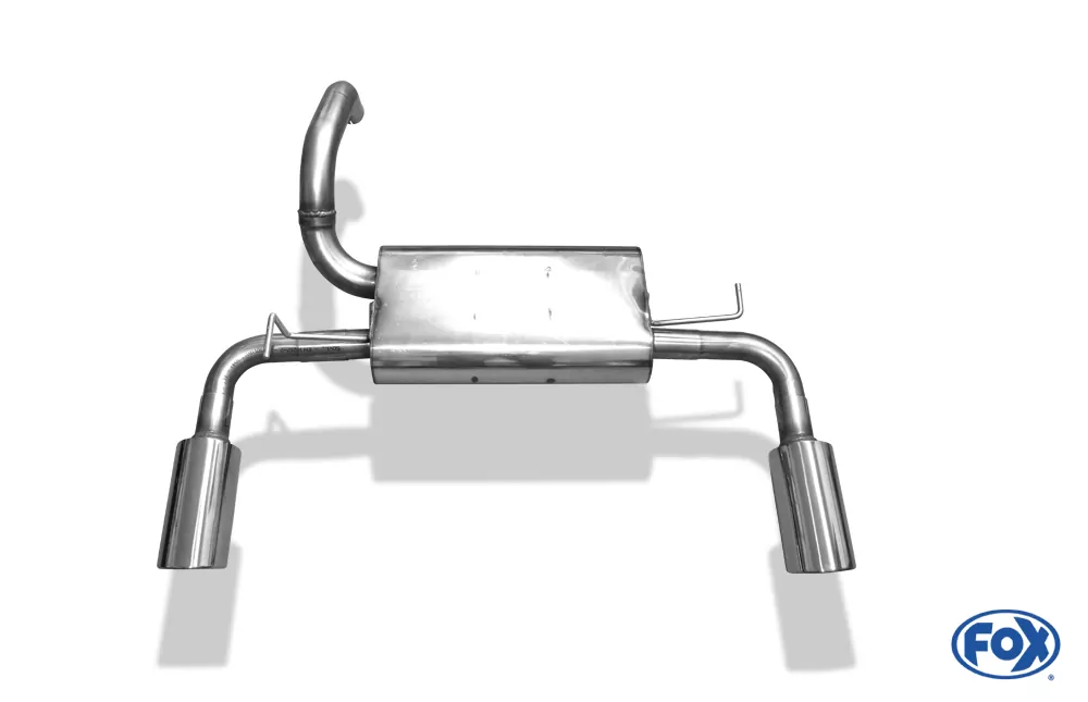 Fiat 500 Abarth  Endschalldämpfer quer Ausgang rechts/links - 1x100 Typ 16 rechts/links