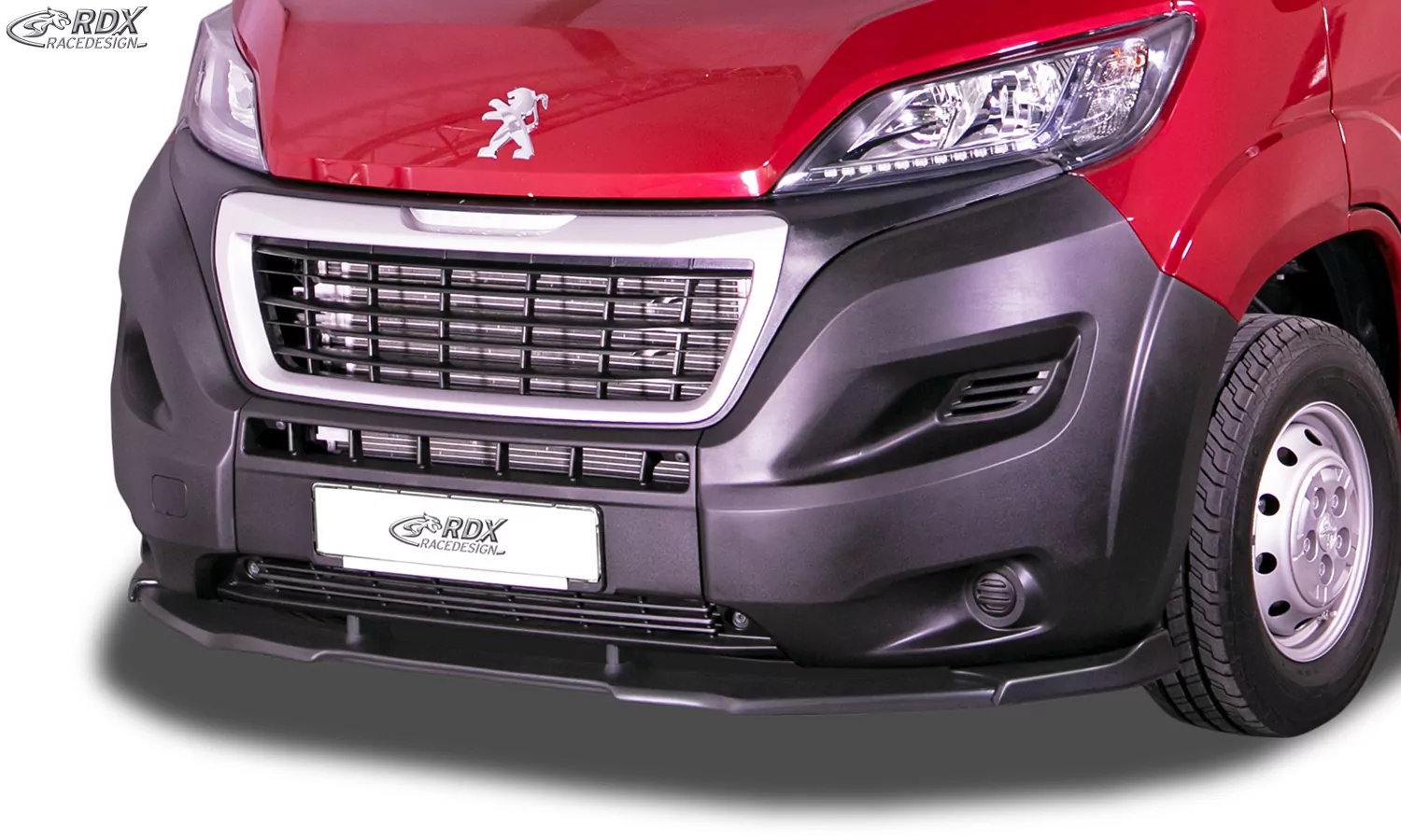 RDX Frontspoiler VARIO-X für CITROEN Jumper 2014+, FIAT Ducato 2014+, PEUGEOT Boxer 2014+ Frontlippe Front Ansatz Vorne Spoilerlippe