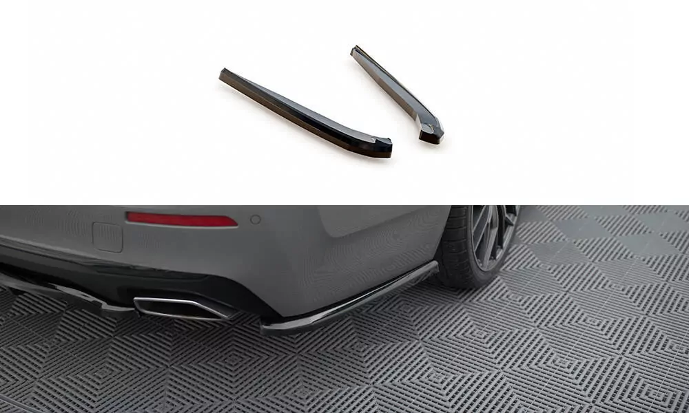 Heck Ansatz Flaps Diffusor Für BMW 5er G30 / G31 Facelift Schwarz Hochglanz