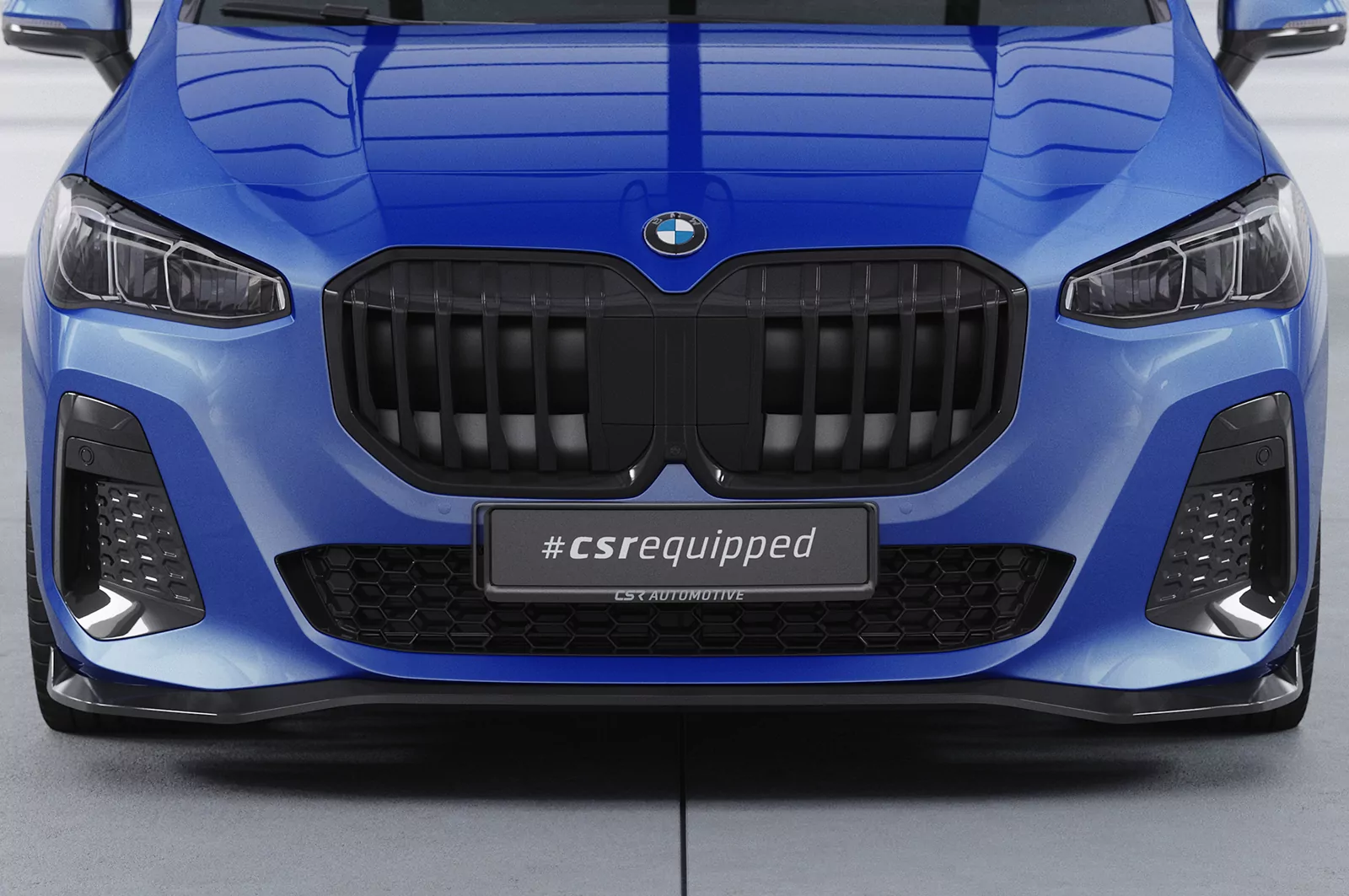 Cup-Spoilerlippe mit ABE für BMW 2er U06 Active Tourer CSL821 Schwarz Strukturiert