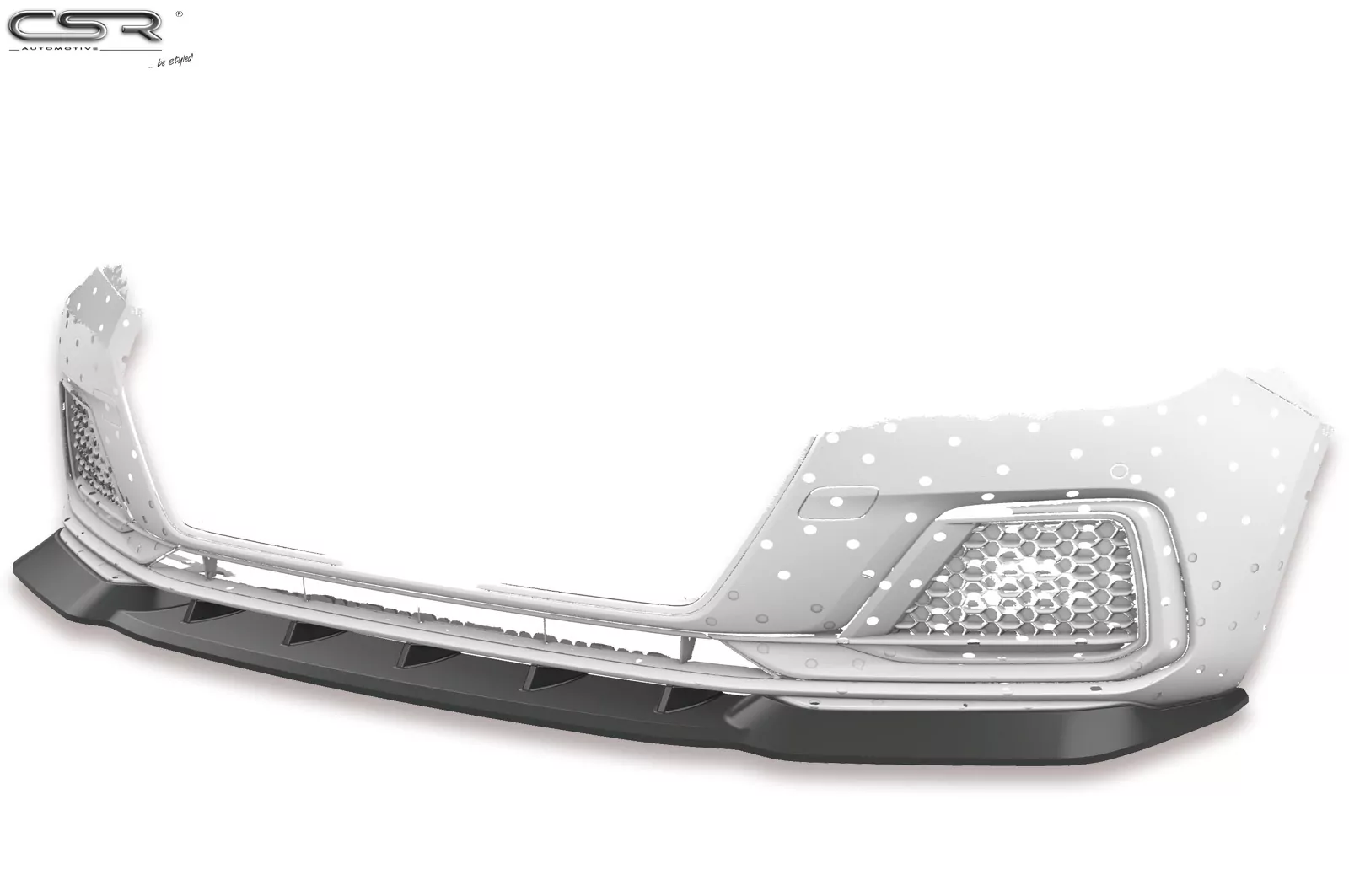 Cup-Spoilerlippe mit ABE für Audi A1 (Typ GB) CSL328-C Carbon Look Hochglanz