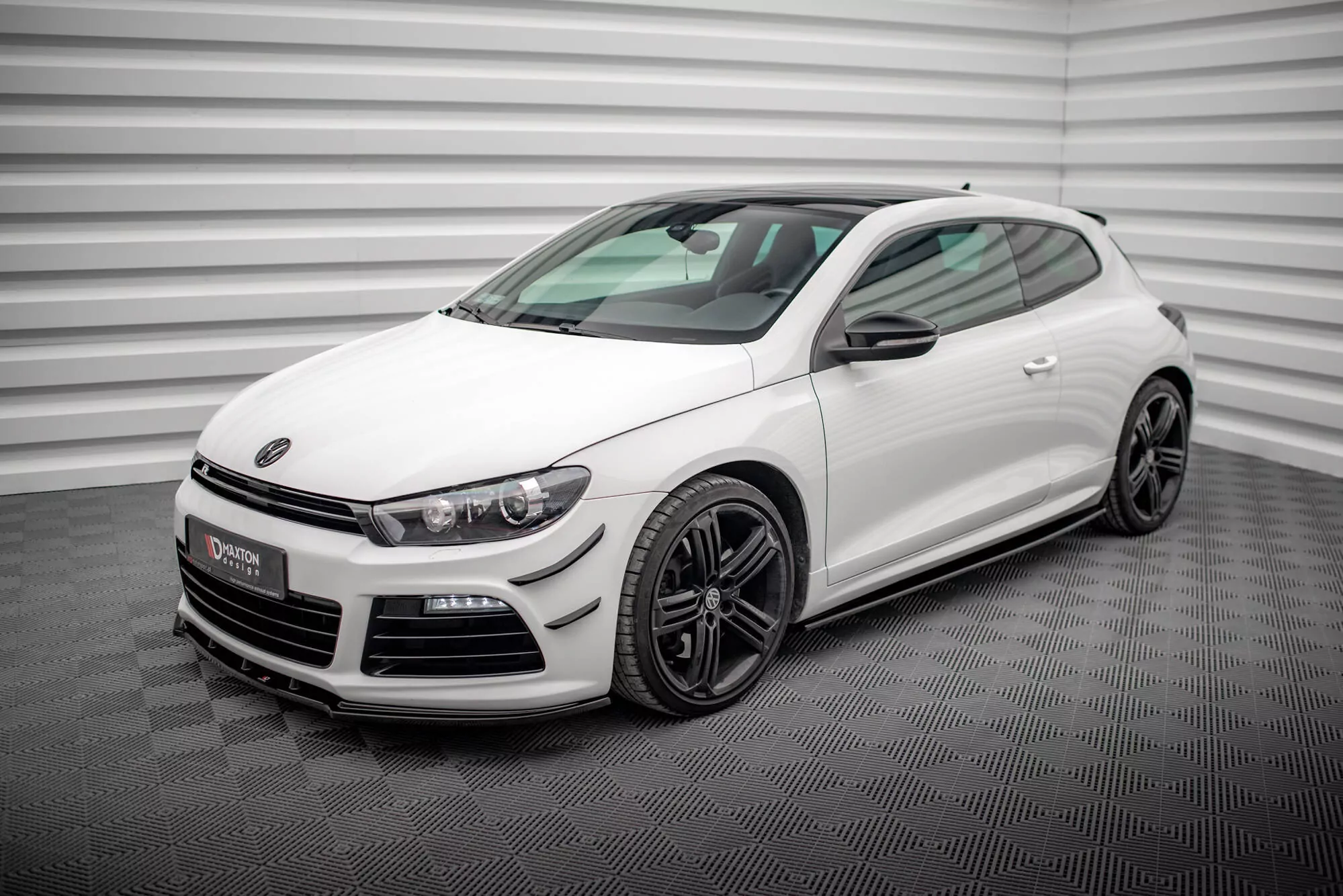 Seitenschweller Ansatz Passend Für Passend Für VW SCIROCCO R Schwarz Hochglanz Schwarz Hochglanz