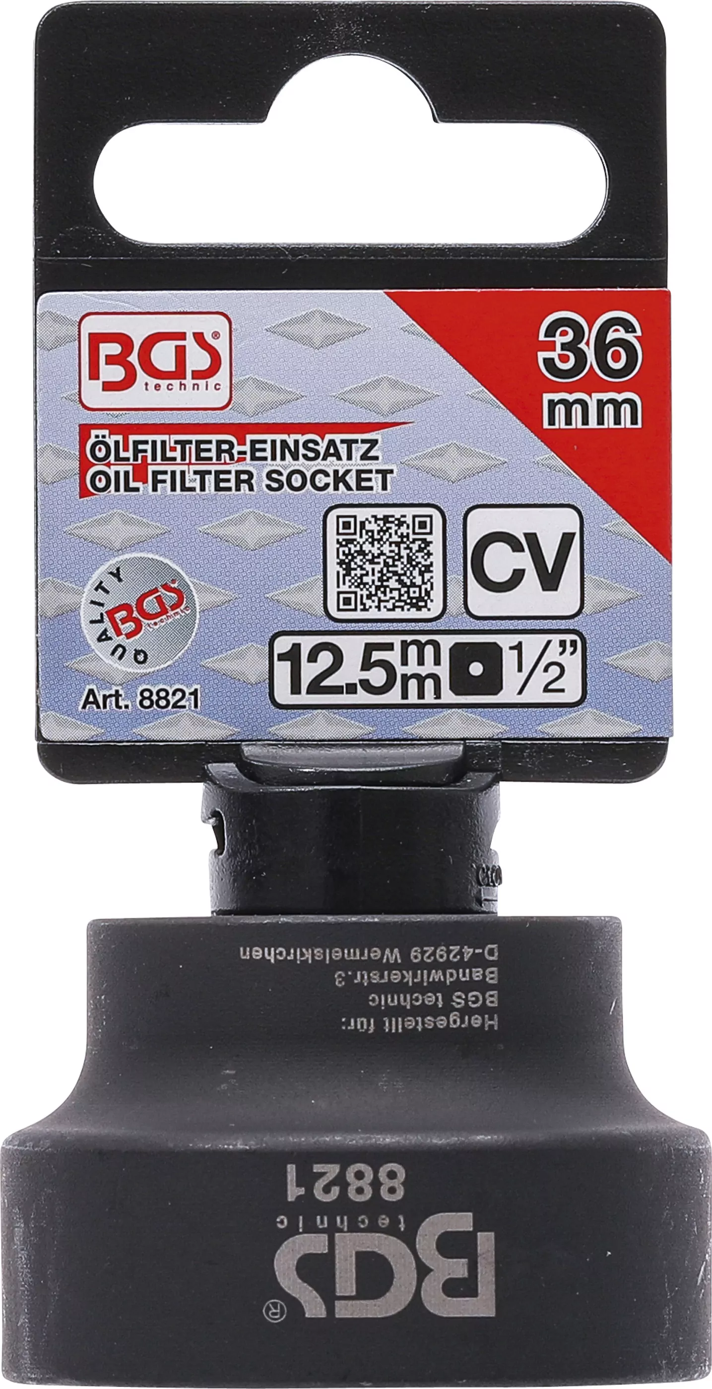 Ölfilterschlüssel | Sechskant | für Ø 36 mm | für Audi, BMW, Ford, MAN, Mercedes-Benz, Opel, VW