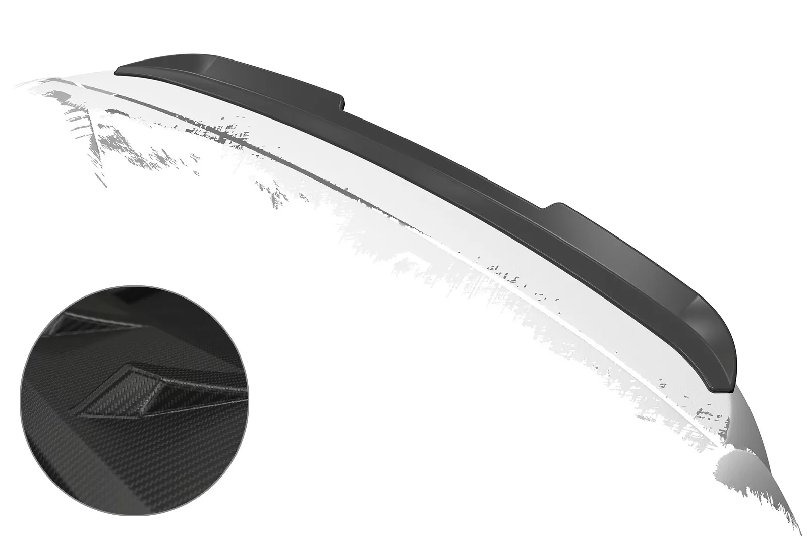 Heckflügel für VW Caddy 4 (Typ SA) HF814-M Carbon Look (matt)